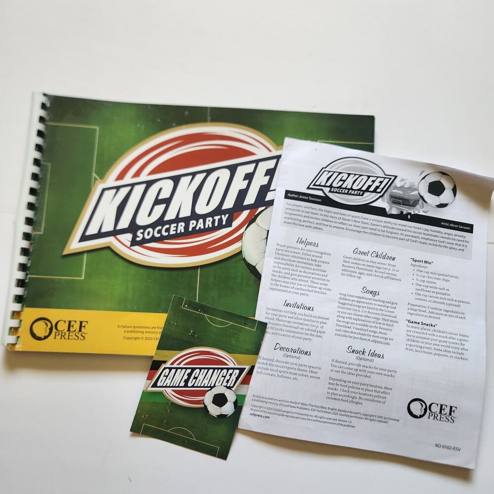 Child Evangelism Fellowship 5-Day Club CEF Kickoff! Soccer Party Lesson Summer